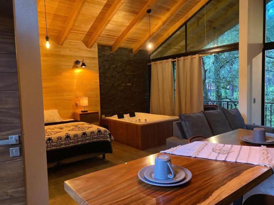 Cabana De Lujo Con Jacuzzi A 10 Min Del Pueblo Mazamitla Buitenkant foto